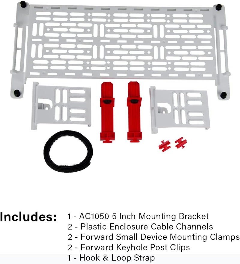 OnQ AC1050-EMK Mounting Plate, White/Red - Image 2